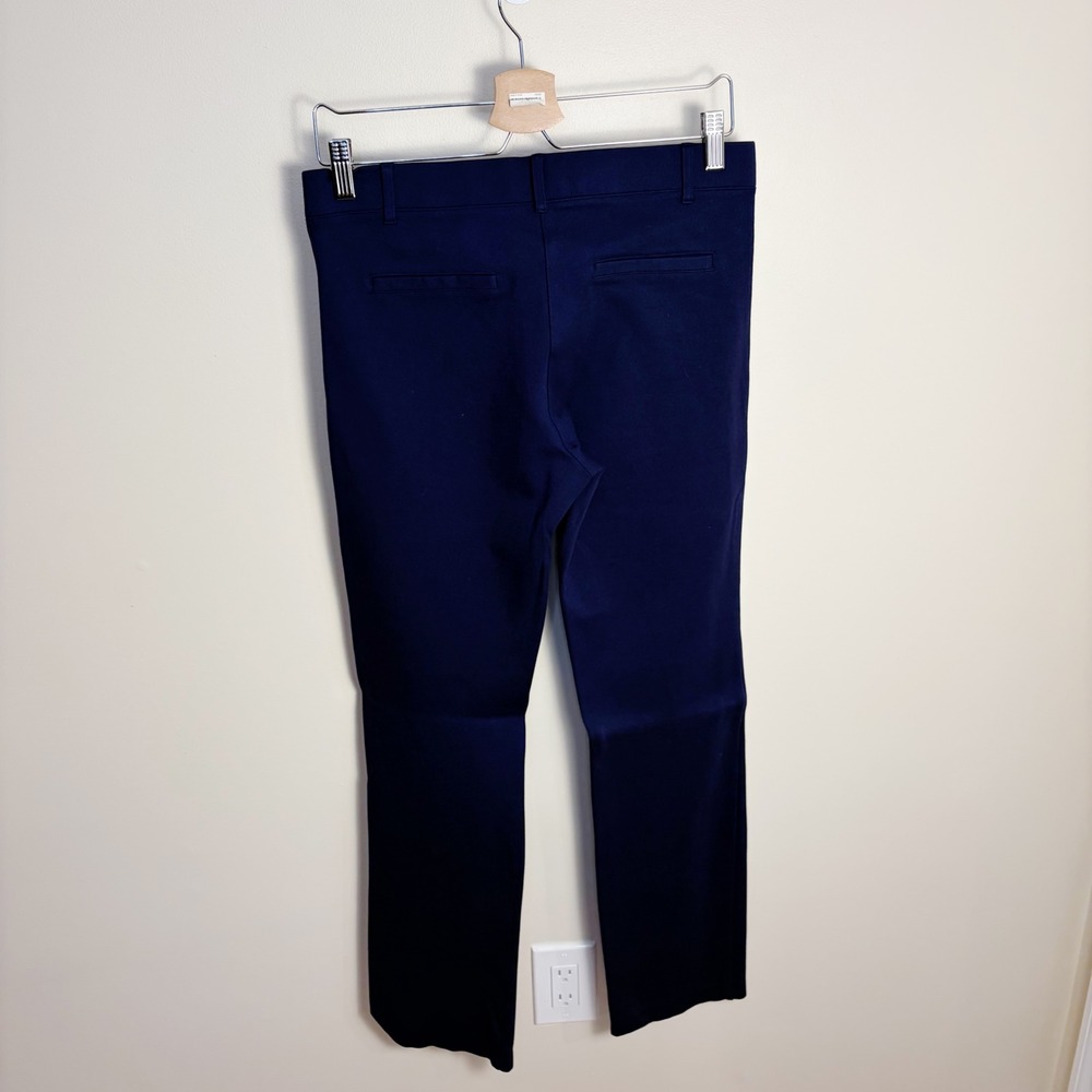 Betabrand Dress Pant Yoga Pants Women M Navy Blue Straight Leg Stretch Trousers - Picture 4 of 6